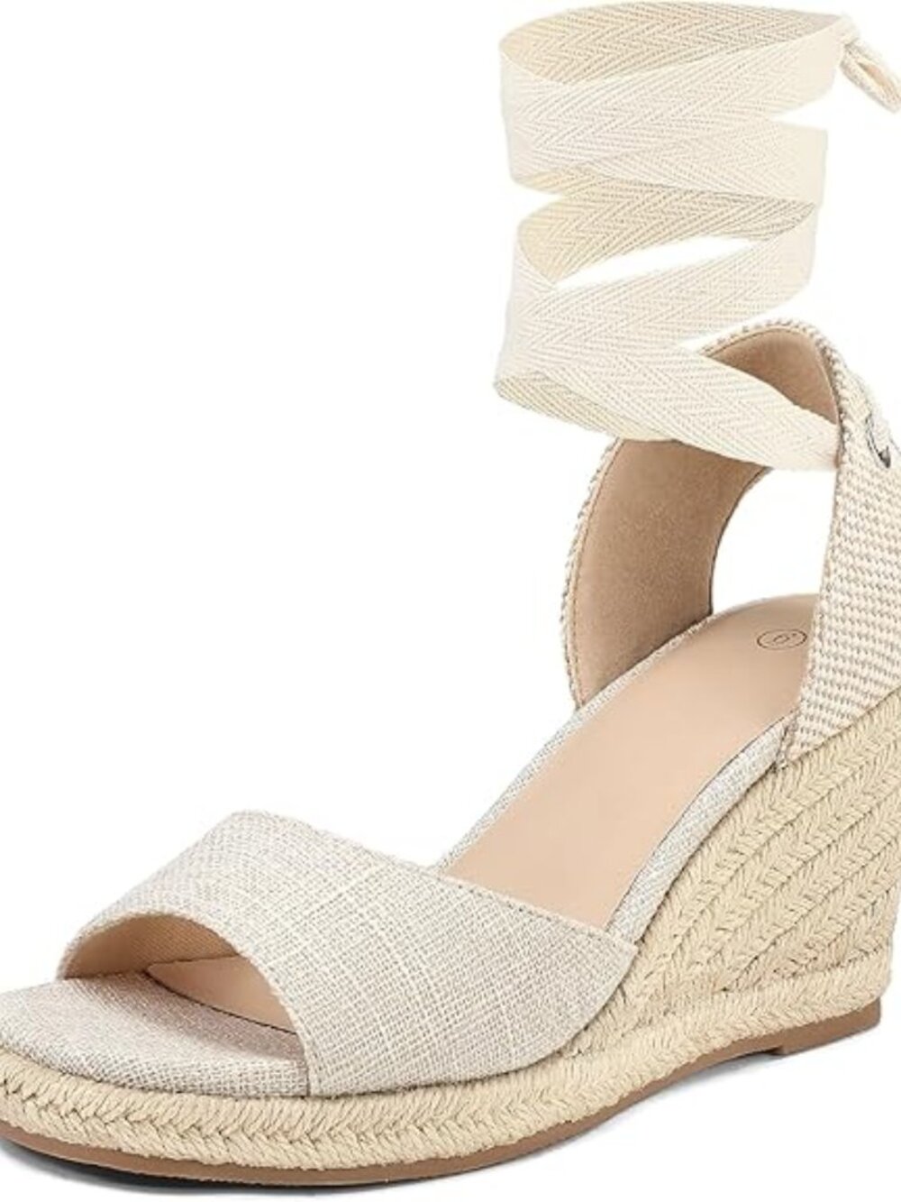 Women's Wedge Sandals Open Toe Espadrilles Platform Ankle Strap Lace Up Summer S